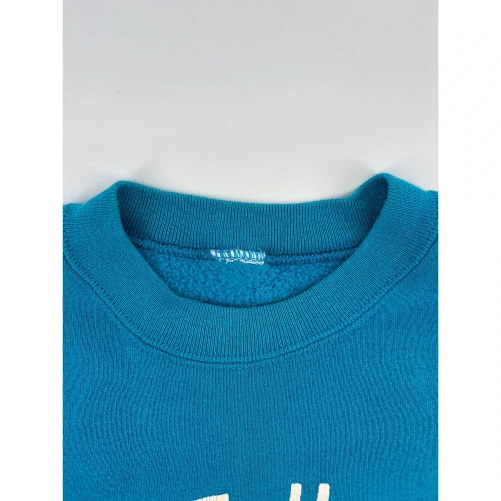 Vintage 1994 Kentucky Derby 120 Sweatshirt Mens Teal Graphic Crewneck Pullover M